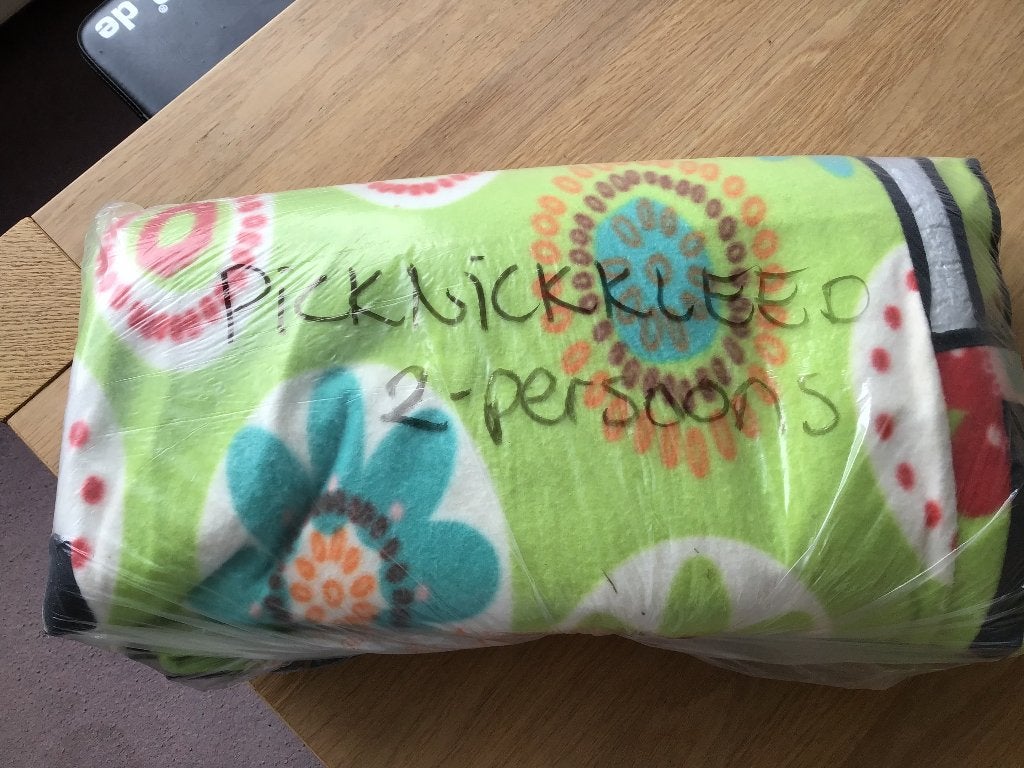 Picknickkleed groot, Ophalen, Zo goed als nieuw