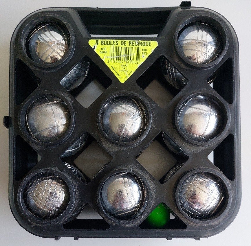 8 Jeu de Boules ballen in 4 verschillende motieven, Ophalen of Verzenden, Gebruikt