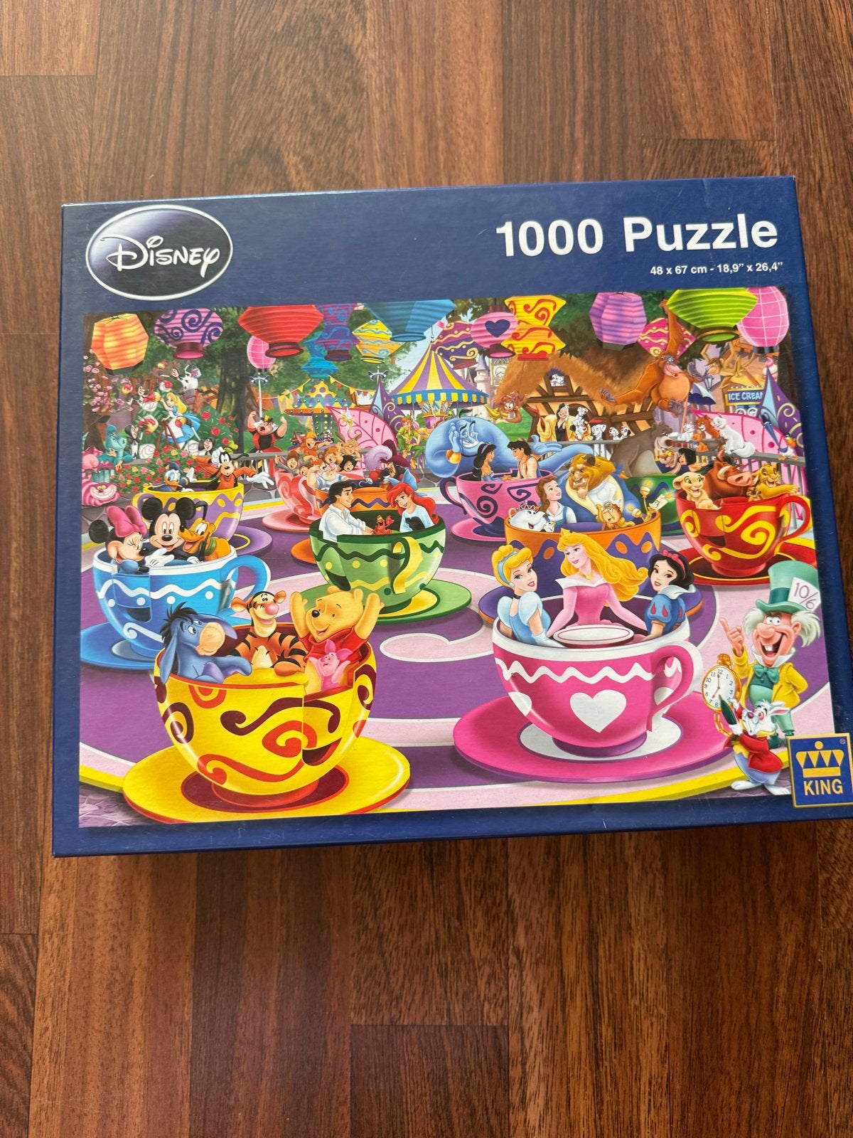 Disney 1000 Stukjes Puzzel - Sprookjes Theekopjes, Ophalen, Meer dan 50 stukjes, Zo goed als nieuw, 6 jaar of ouder