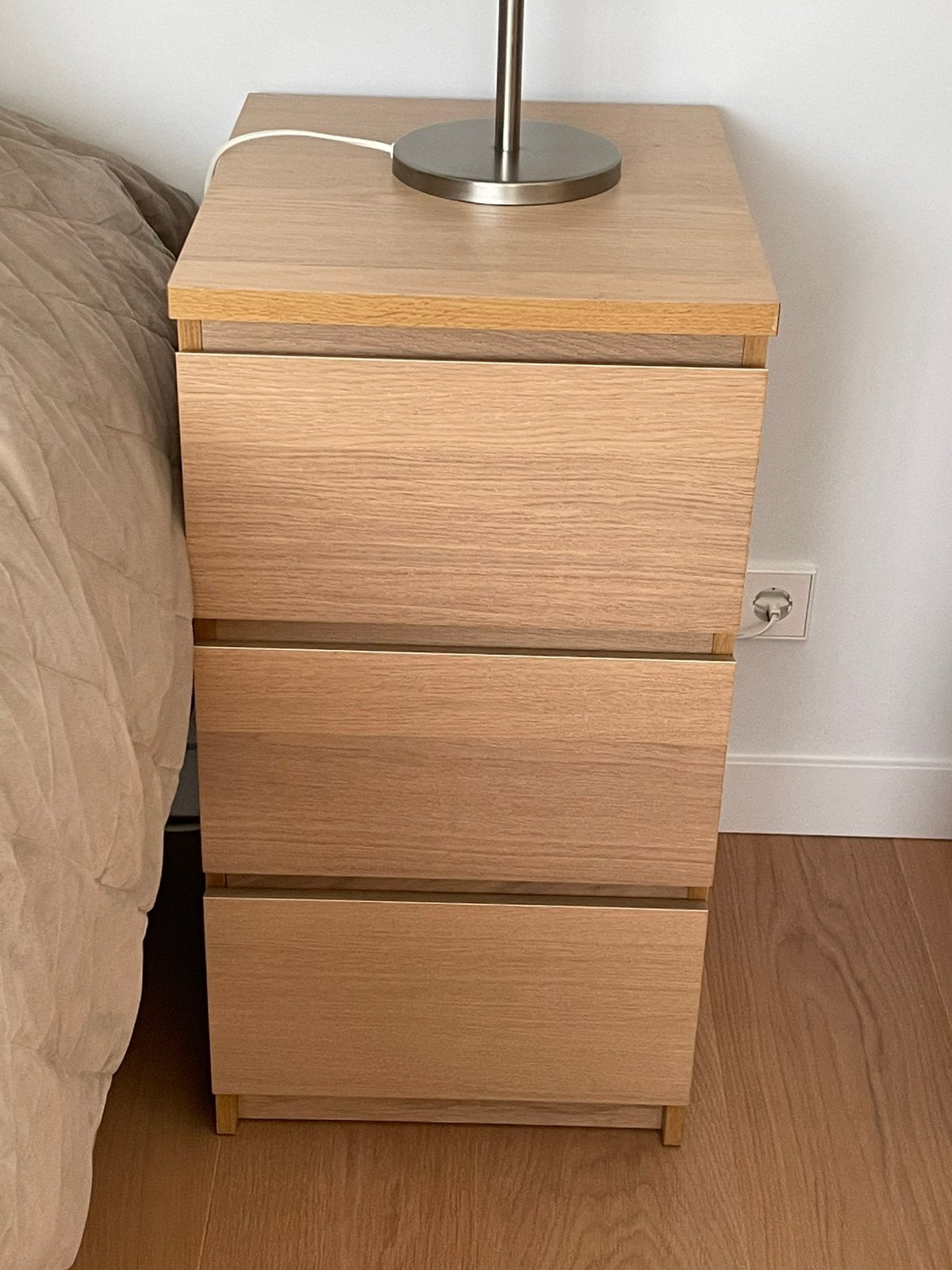 ikea malm ladekastje/nachtkastje 2x, Huis en Inrichting, Kasten | Ladekasten, Ophalen, Overige materialen, Minder dan 50 cm, Gebruikt