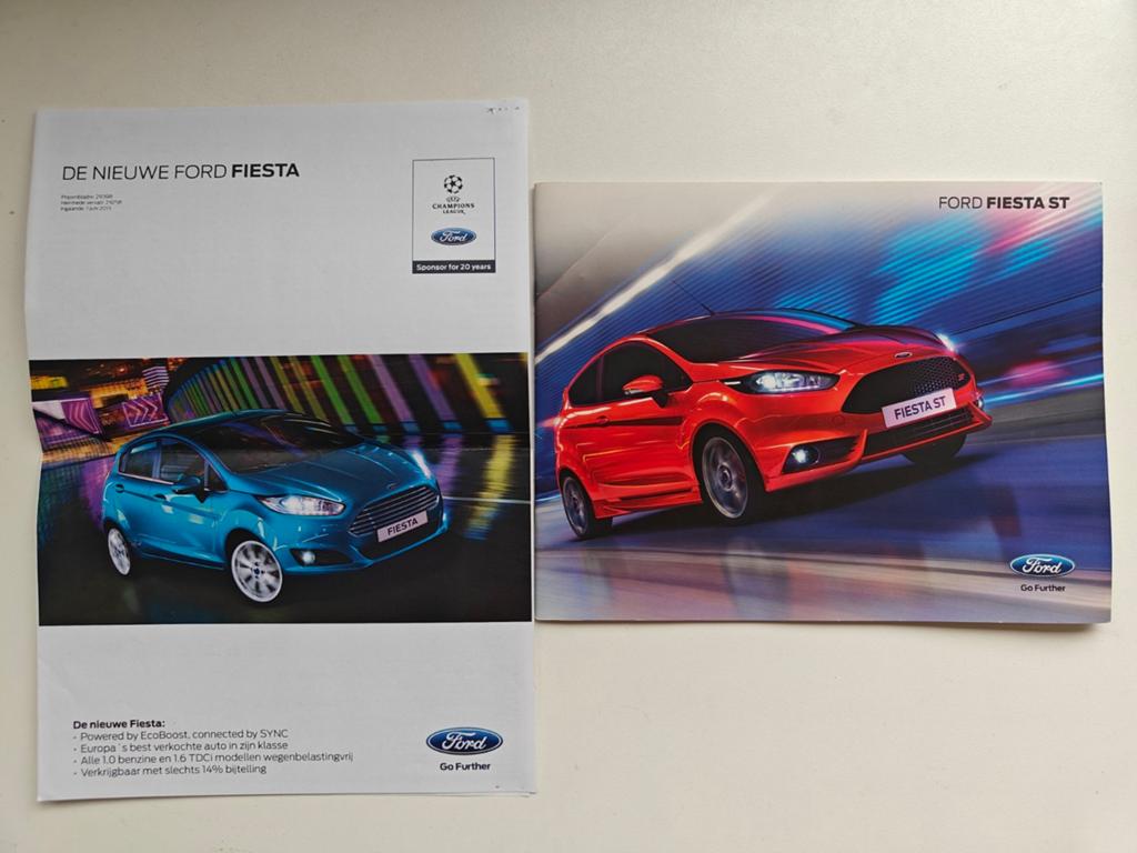 Ford Fiesta ST folder brochure incl prijslijst, Ophalen of Verzenden, Ford