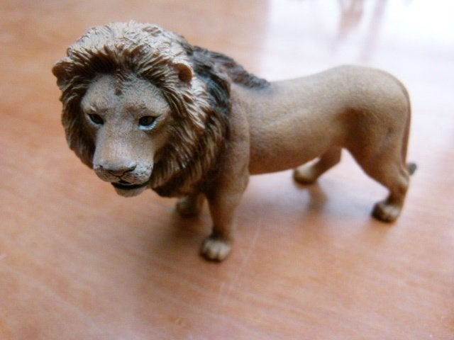 Schleich leeuw groot, Ophalen of Verzenden, Zo goed als nieuw, Wild dier, Beeldje of Figuurtje