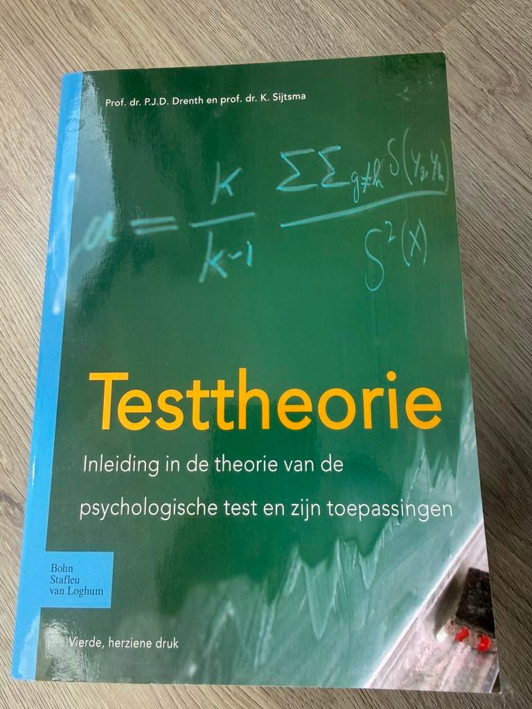 Boek: Testtheorie, Boeken, Ophalen of Verzenden, Zo goed als nieuw