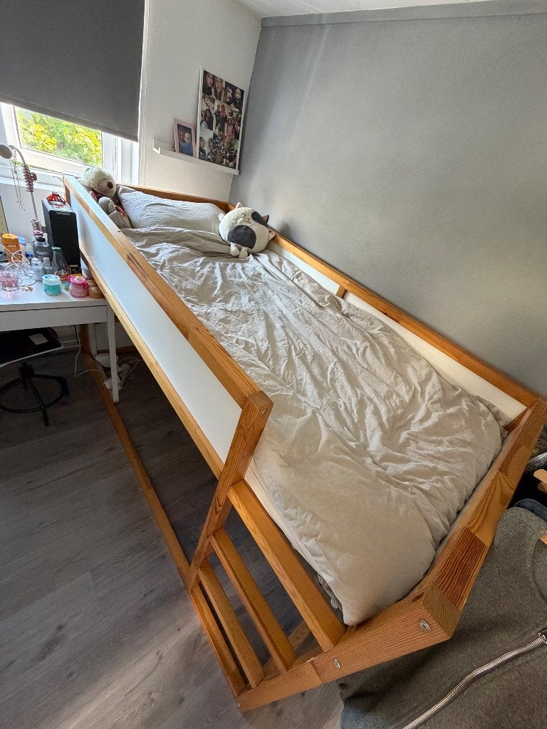 Gratis afhalen: IKEA Kura bed (halfhoogslaper), Kinderen en Baby's, Kinderkamer | Bedden, Ophalen, 85 tot 100 cm, Gebruikt, Lattenbodem