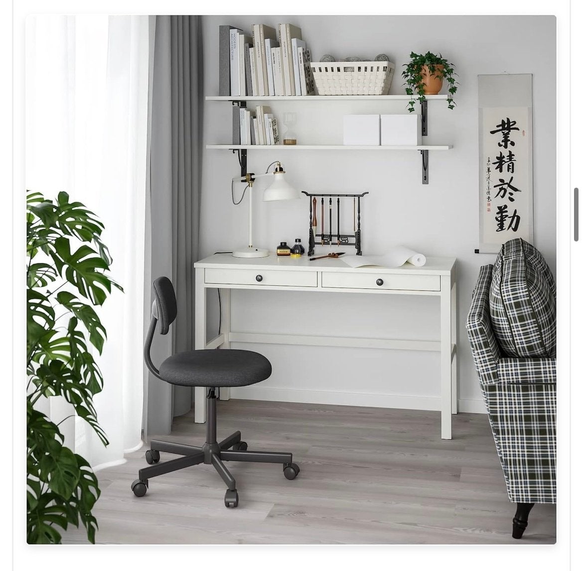 IKEA Hemnes Bureau Wit 120cm, Huis en Inrichting, Ophalen, Zo goed als nieuw, IKEA, Computerbureau