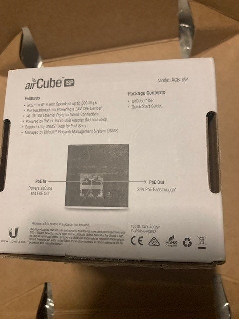 AirCube model ACB-ISP Home wifi Access Point with PoE in/out, Computers en Software, Accesspoints, Ophalen of Verzenden, Nieuw