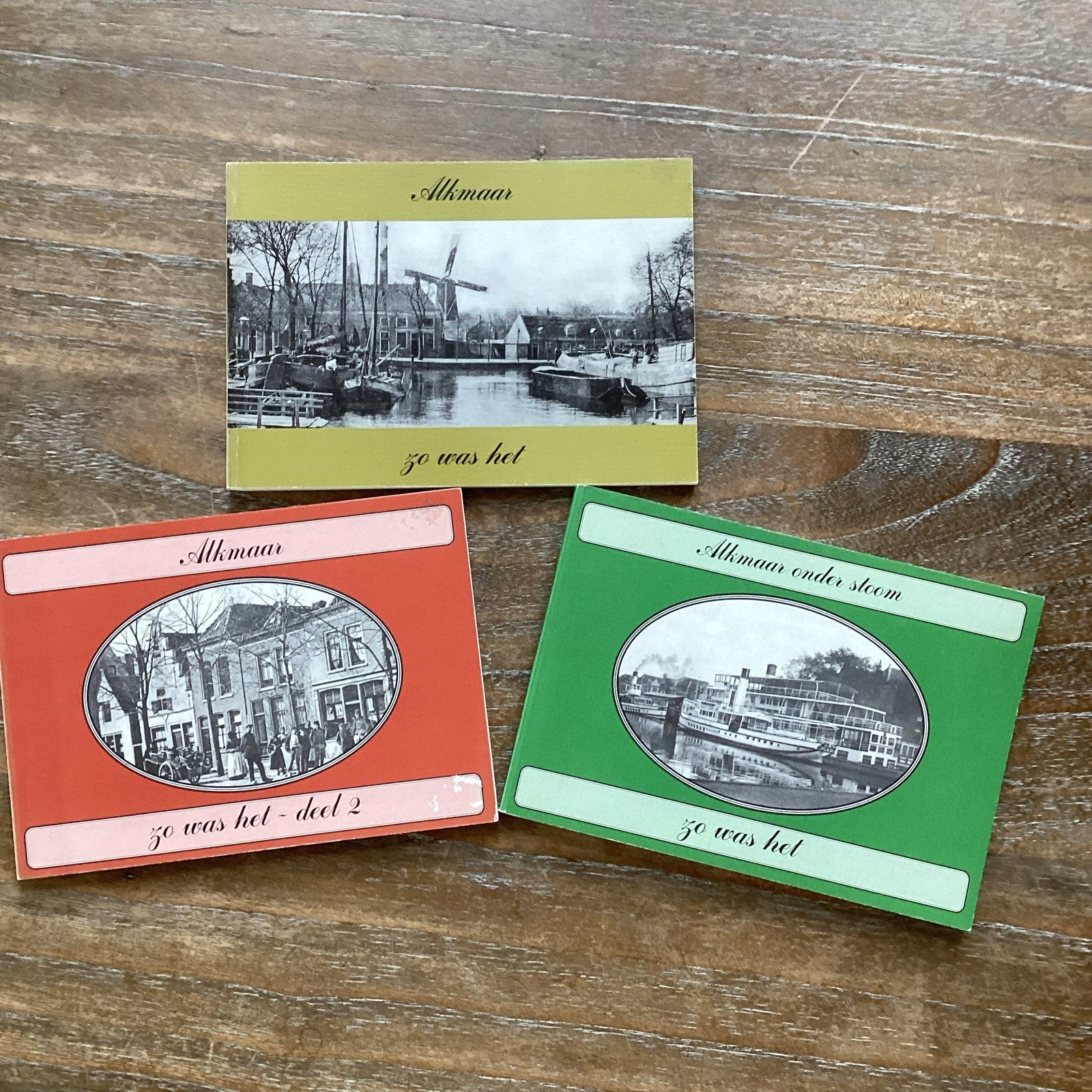 3 zgan boekjes over Alkmaar: Zo was het, Ophalen of Verzenden, 20e eeuw of later, Zo goed als nieuw