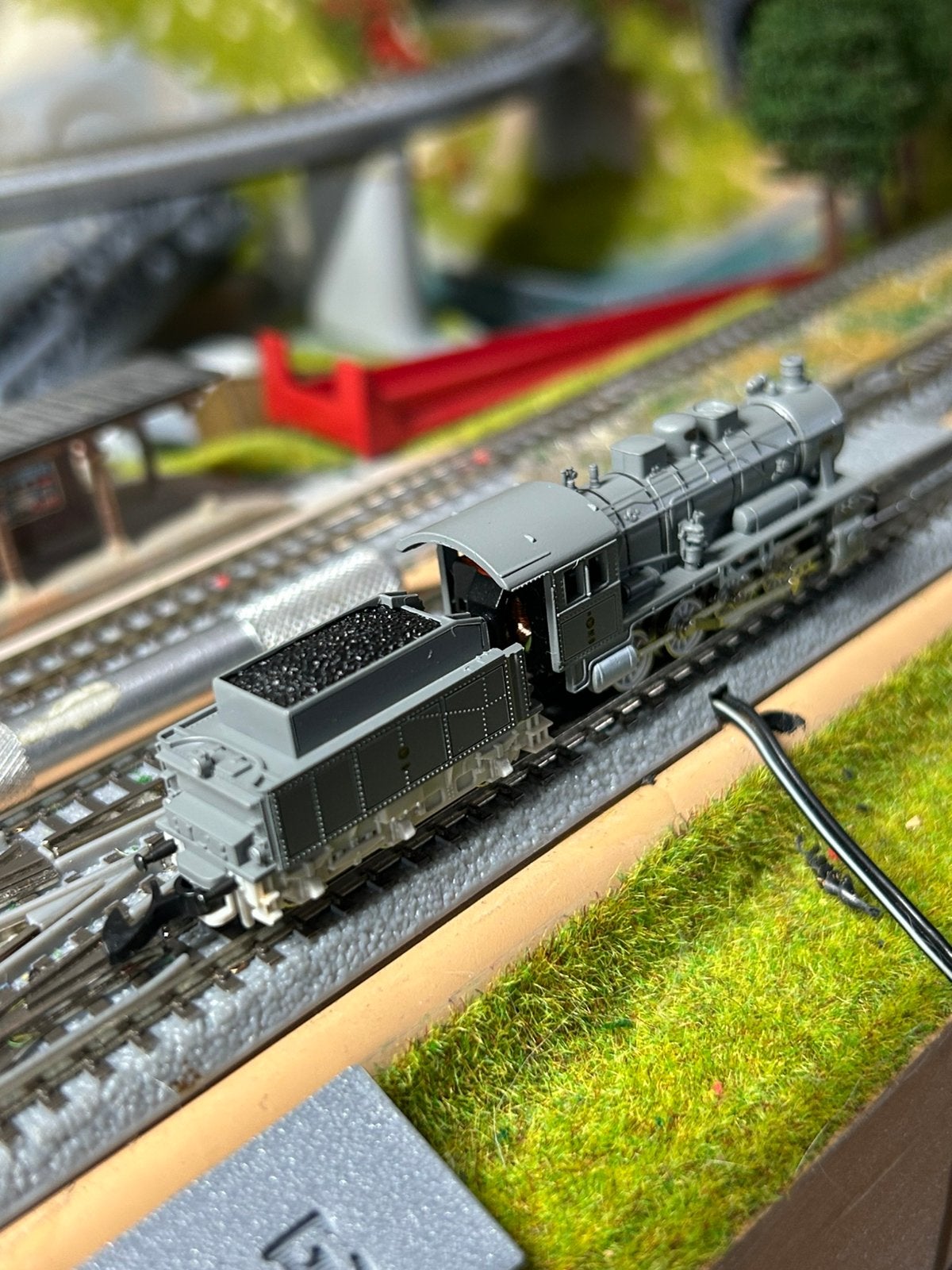 Marklin miniclub z spoor stoomlok met tender, Hobby en Vrije tijd, Wisselstroom, Locomotief, Ophalen of Verzenden, Zo goed als nieuw