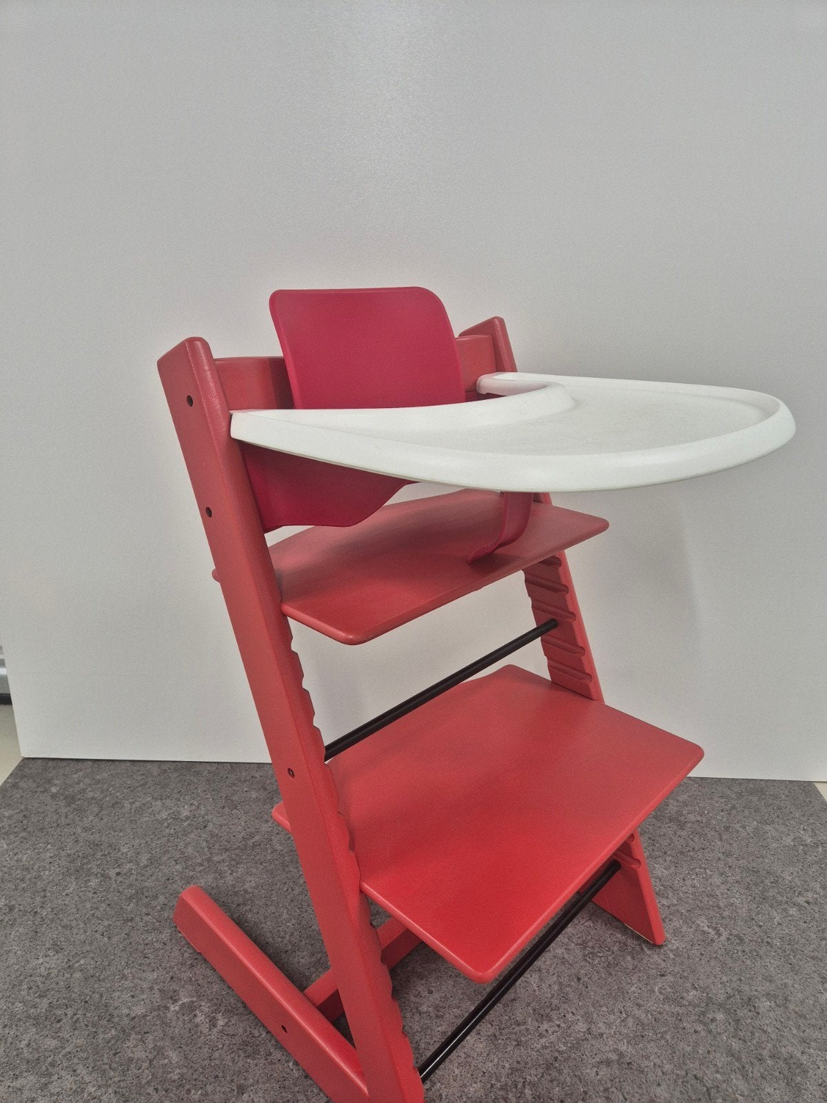 Stokke TrippTrapp met Babyset en Tray, Kinderen en Baby's, Ophalen of Verzenden, Zo goed als nieuw, Aanschuifbaar, .
