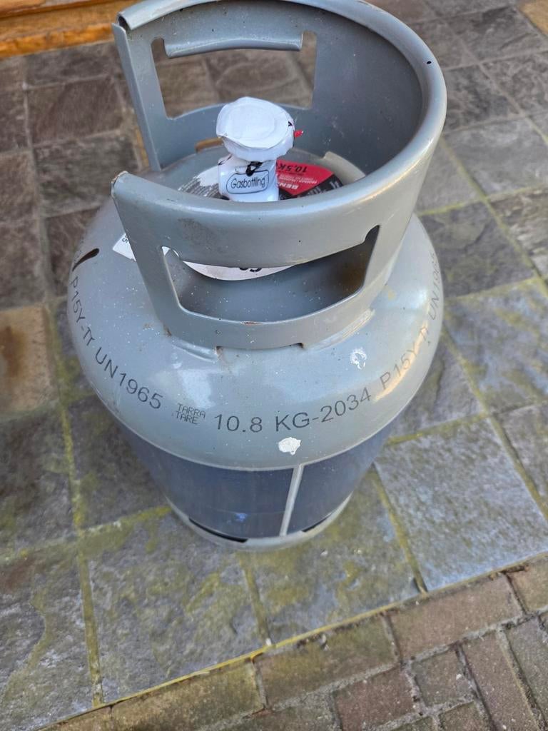 Gasfles vol en verzegeld 10,8 kg 2034, Caravans en Kamperen, Ophalen