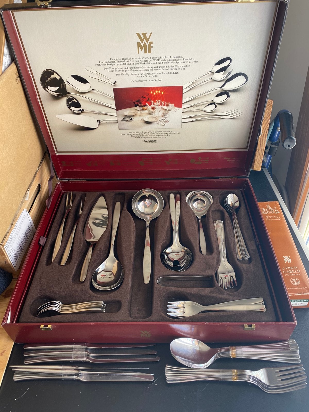 WMF bestek in opbergdoos en los bestek, Ophalen, Zo goed als nieuw, WMF, Rvs of Chroom
