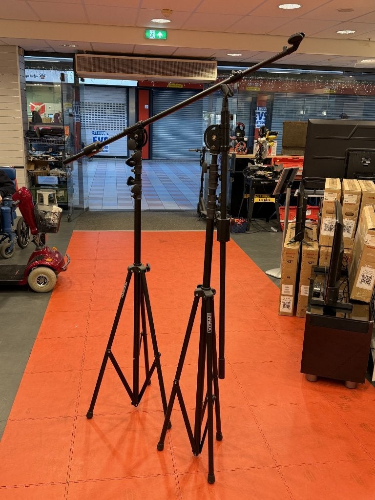 6 x Innox Iva 18 Microfoonstatief met hengelarm zwart, Ophalen, Innox, Instrumentstandaard, Innoxlans