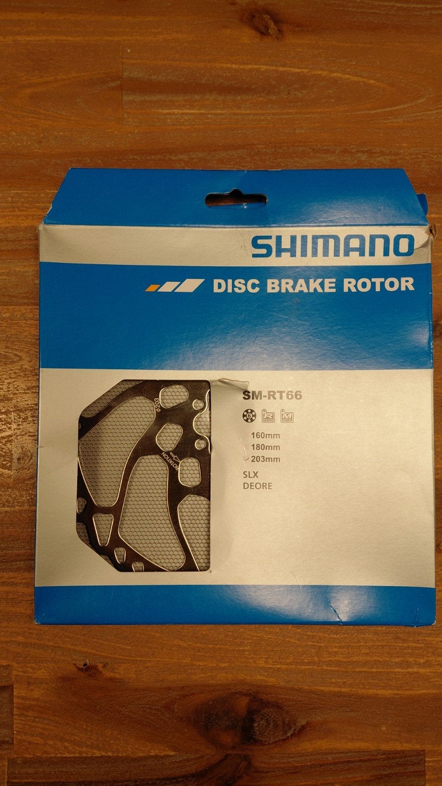 Shimano RT66 203mm remschijf, Fietsen en Brommers, Fietsonderdelen, Ophalen of Verzenden, Nieuw, Shimano