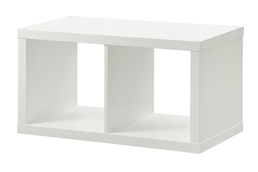 IKEA KALLAX Open kast, wit, 77x41 cm, Ophalen, 50 tot 100 cm, Zo goed als nieuw, Minder dan 100 cm