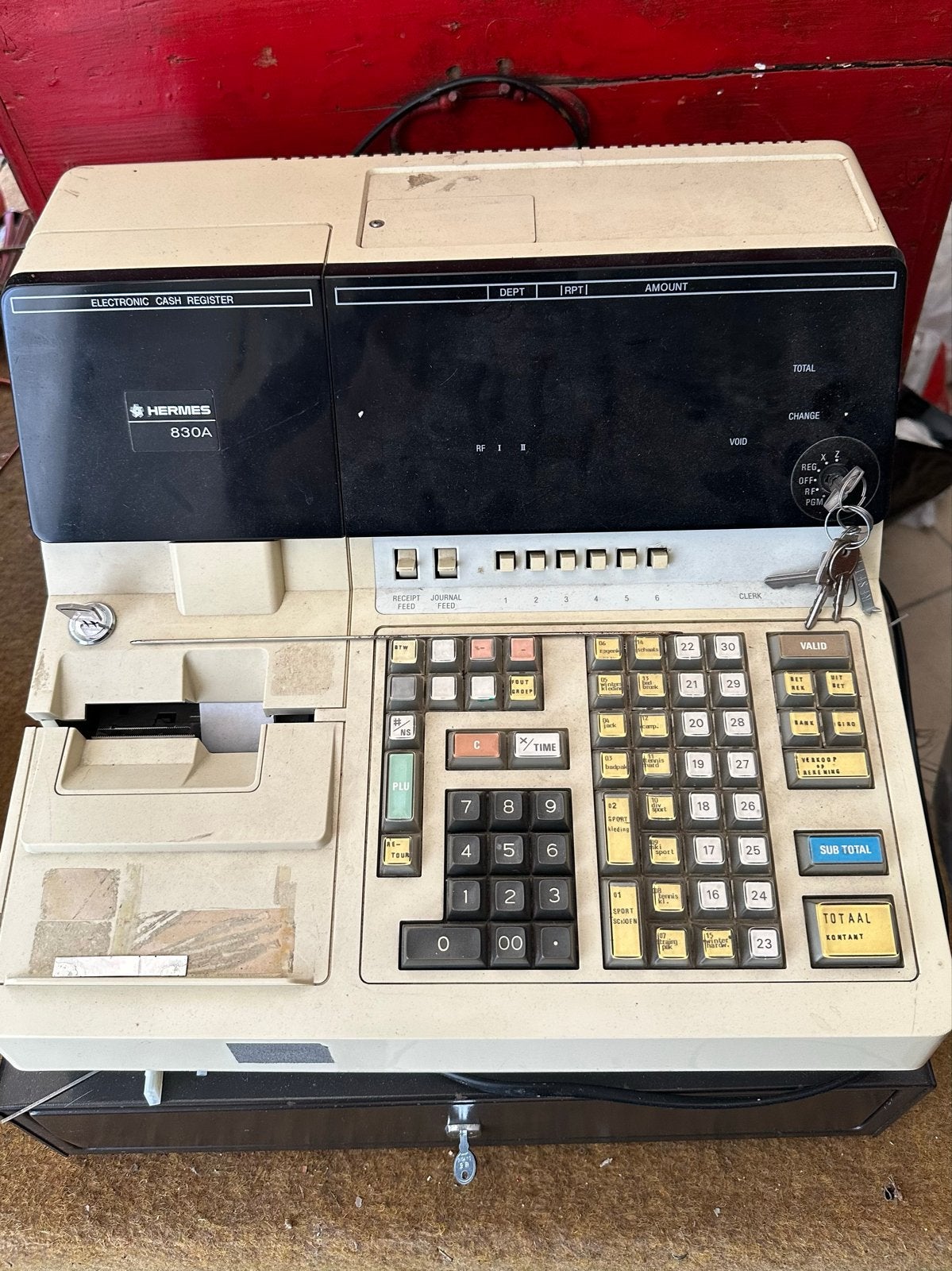 Hermes 830A Elektronische Kassa met Boek, Ophalen of Verzenden