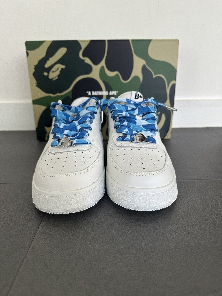 A Bathing Ape ABC Camo Bape Sta Low Licht Blauw Maat 42, Ophalen, Blauw, Bape, Sneakers of Gympen