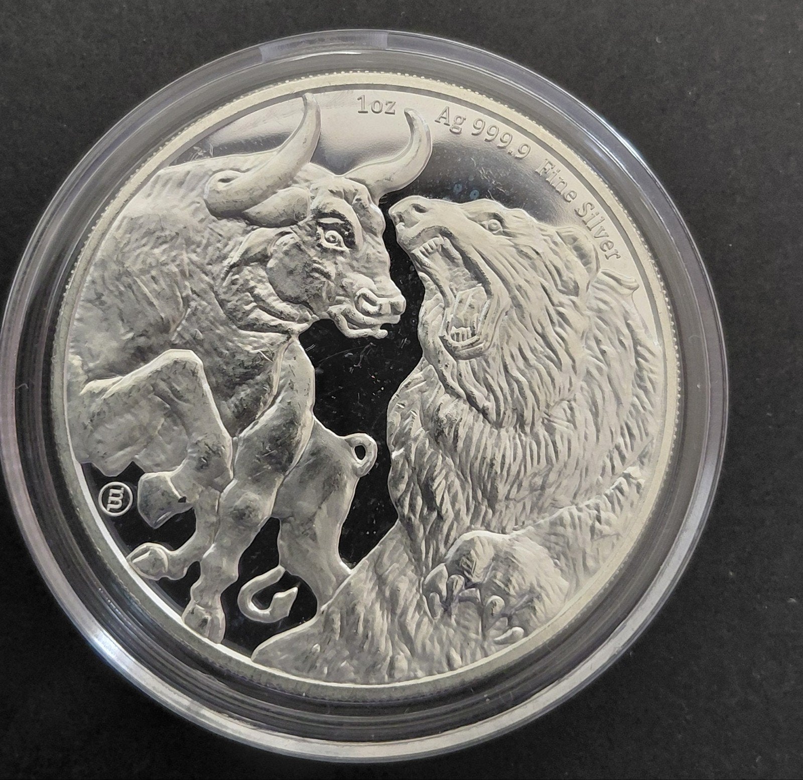 Tokelau 5 dollar 2022 1oz 999 zilver - Bull and Bear, Verzenden, Zilver