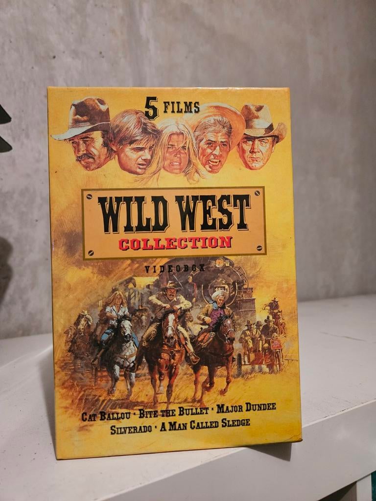 5 films vhs wild west collection, Alle leeftijden, Ophalen of Verzenden, Zo goed als nieuw, Actie en Avontuur