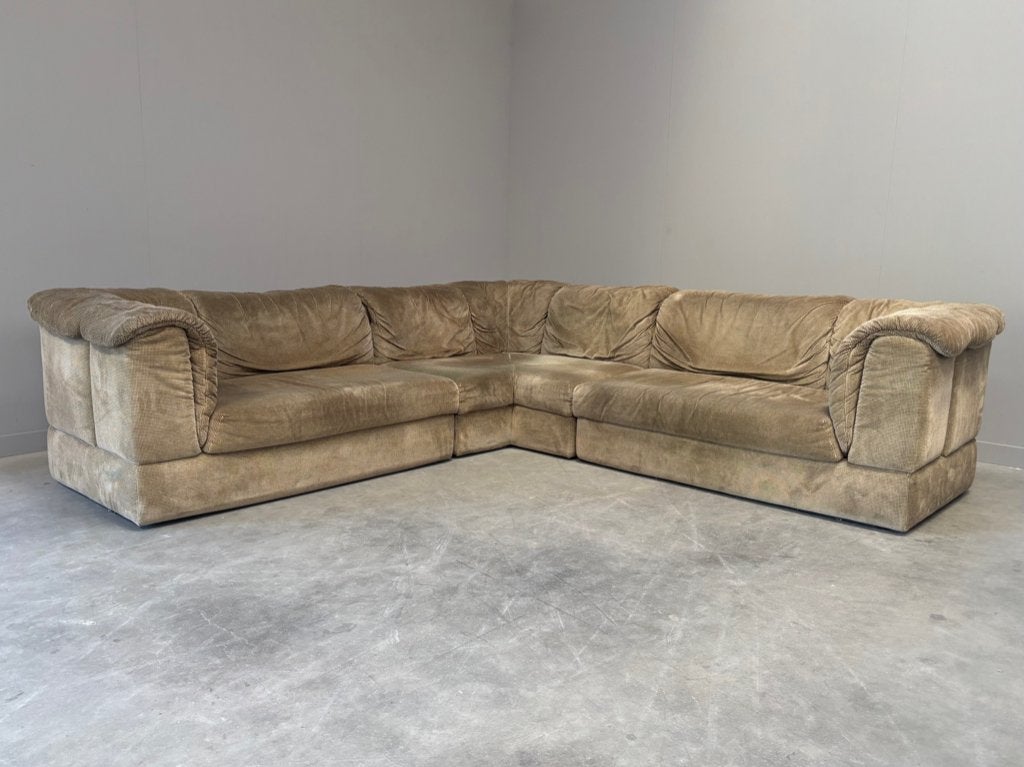 Vintage design hoek bank jaren 60 70 80 Rolf Benz, Huis en Inrichting, Hout, Hoekbank, 75 tot 100 cm, Ophalen of Verzenden