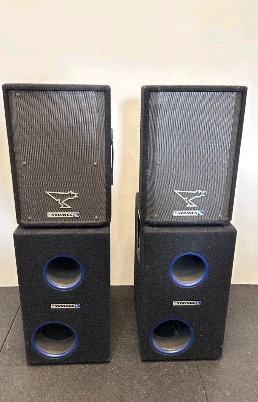 Syrincs MM12 en MM15B speakerset passieve luidsprekers, Ophalen, Zo goed als nieuw, Overige merken