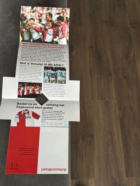 Feyenoord Fortis (oud) reclame, Ophalen of Verzenden, Gebruikt, Feyenoord, Overige typen