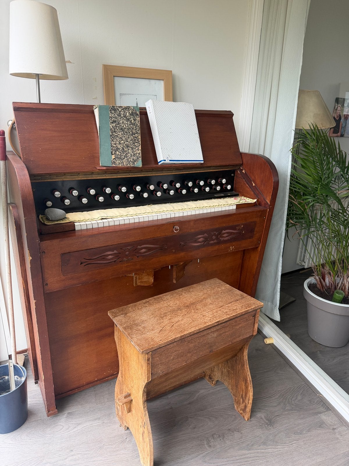 Harmonium met kruk, Muziek en Instrumenten, Ophalen, Gebruikt, 1 klavier, Harmonium