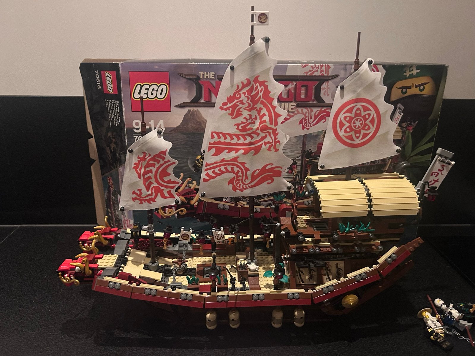 Lego Ninjago Movie Destiny's Bounty 70618, Lego, Ophalen of Verzenden, Zo goed als nieuw, Compleet
