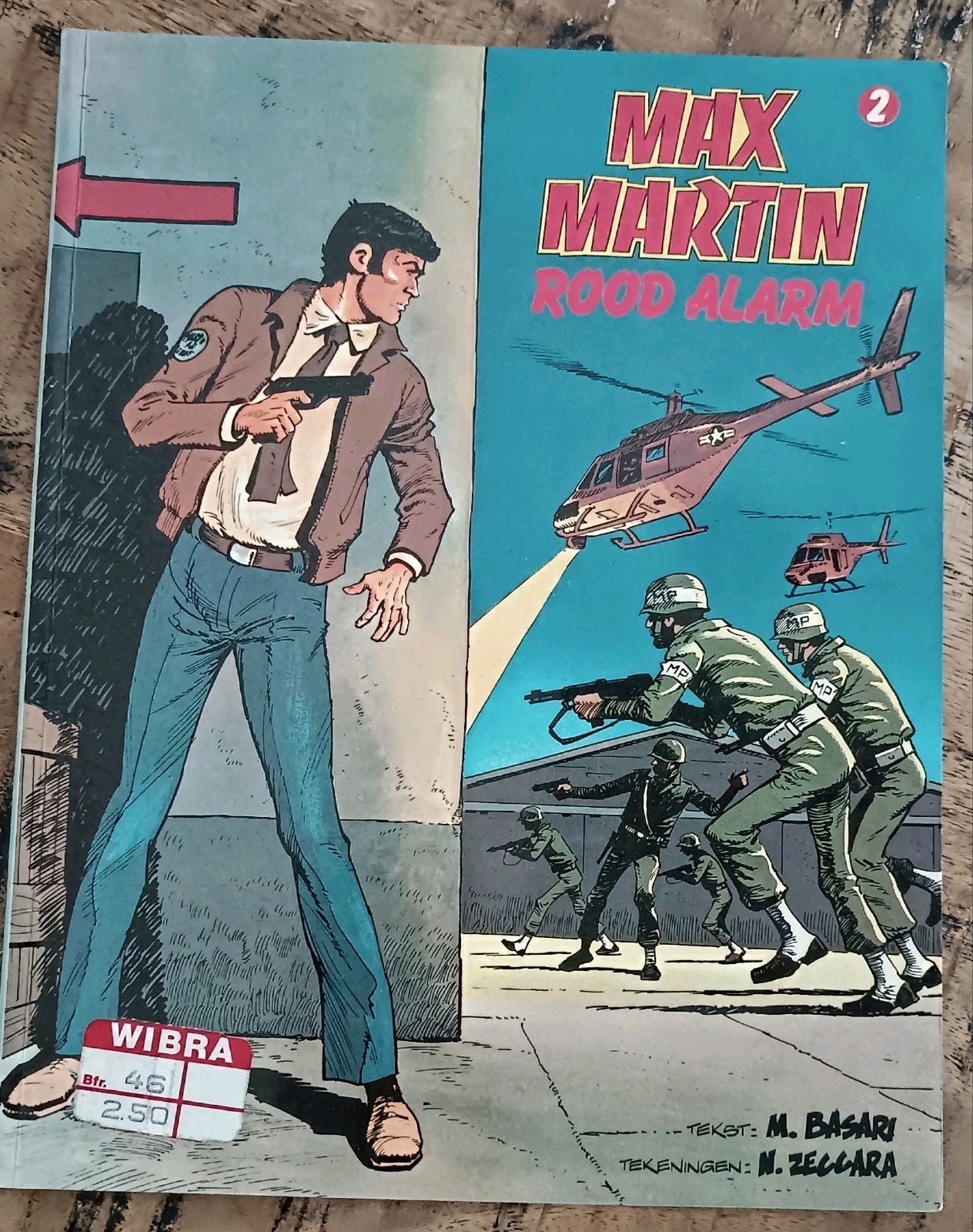 Max Martin 2 - Rood Alarm (1e druk, 1980) |Vintage Stripboek, Boeken, Eén stripboek, Ophalen of Verzenden, Gelezen