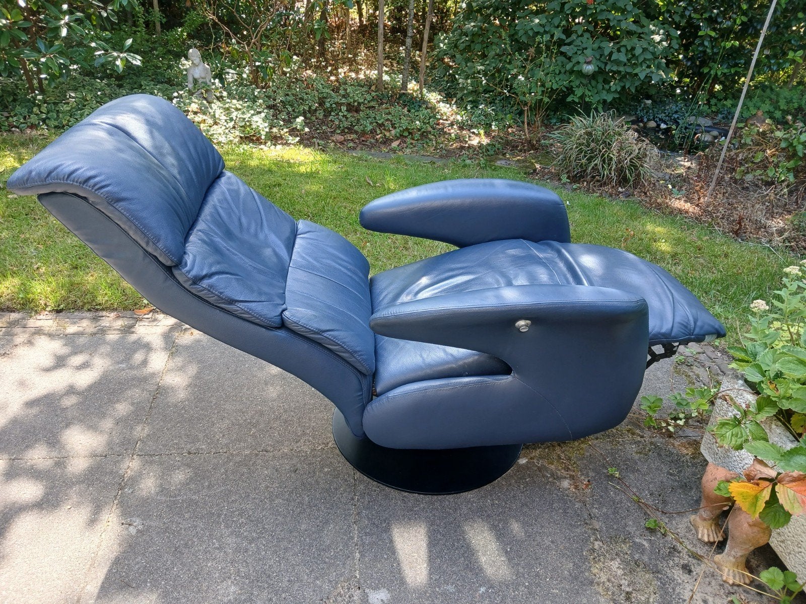Relax fauteuil relaxstoel leer handmatig, Ophalen, Gebruikt, Minder dan 75 cm, Modern