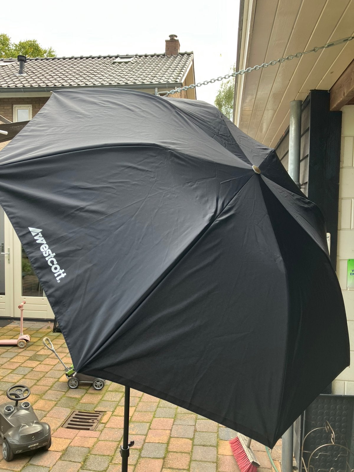 Flitsparaplu en Parabolische paraplu met standaard, Audio, Tv en Foto, Fotografie | Fotostudio en Toebehoren, Ophalen of Verzenden