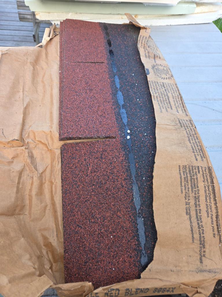 Rode Shingles Mastieke Dakbedekking - 30 stuks (ca. 3,5m²), Doe-het-zelf en Verbouw, Dakpannen en Dakbedekking, Ophalen, Overige materialen