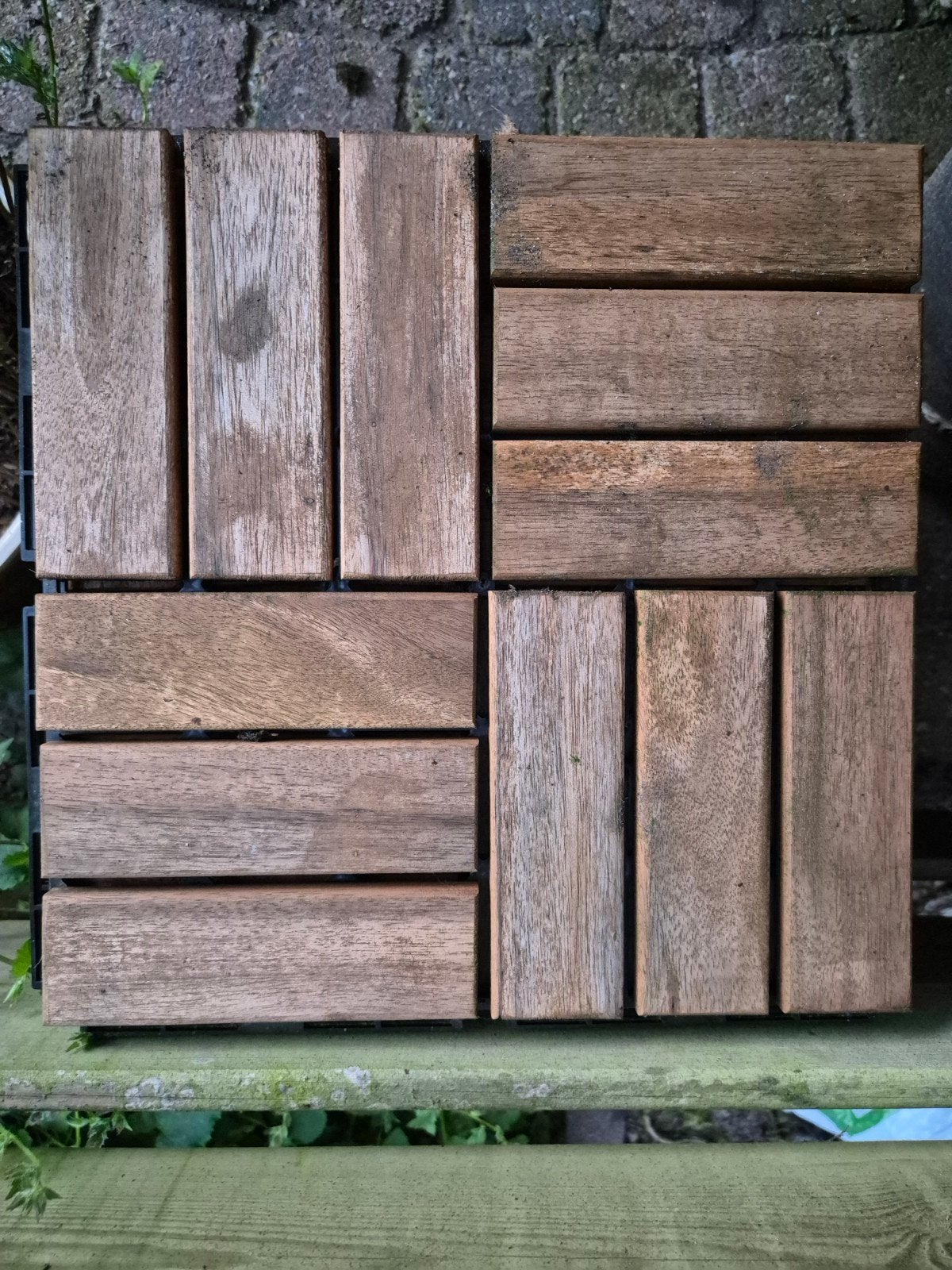 18x IKEA RUNNEN Vlonder tegels, acacia, 1.60 m², Ophalen of Verzenden