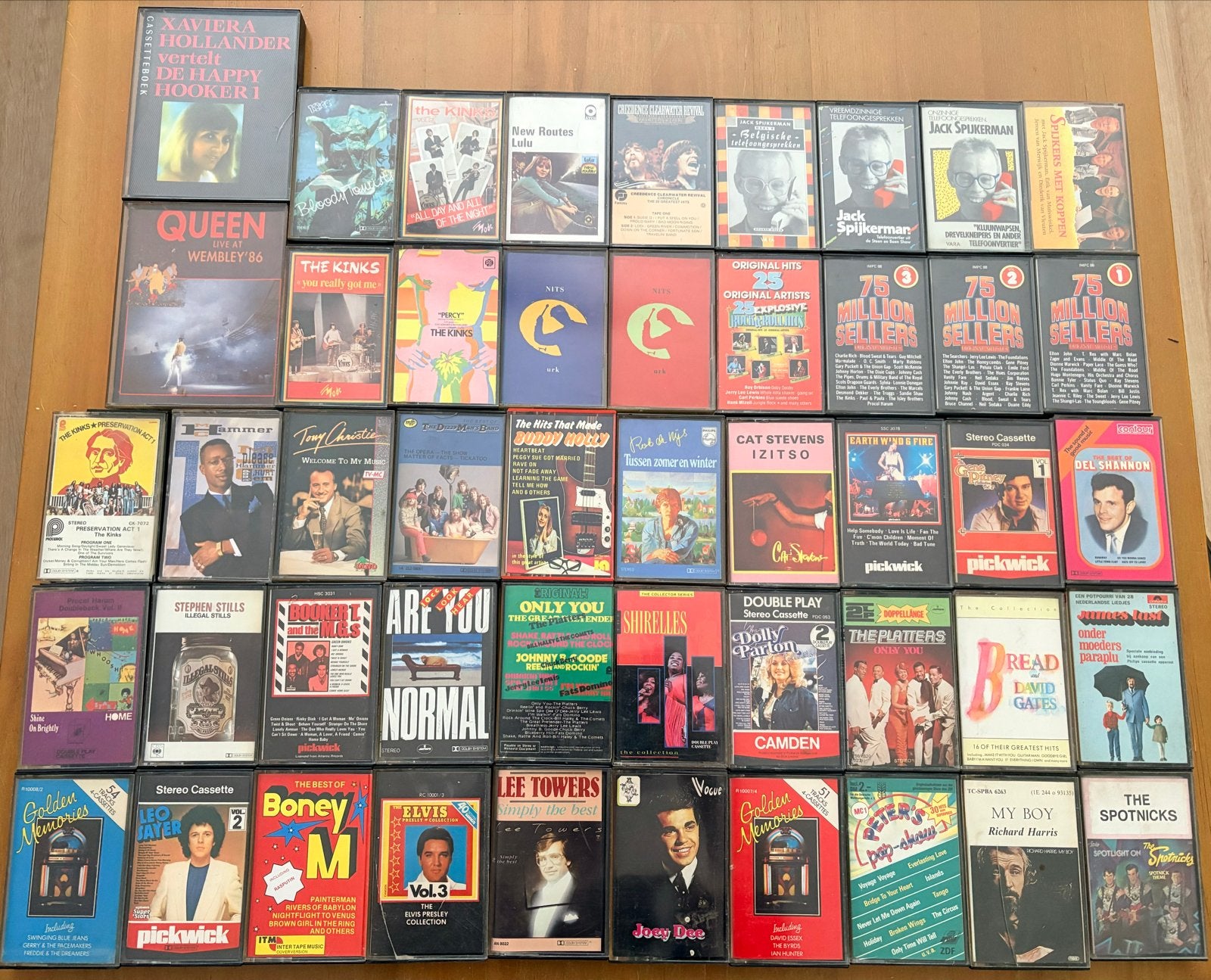 48 cassettebandjes - Pop, Rock, Cd's en Dvd's, Ophalen, Gebruikt, Origineel, Pop
