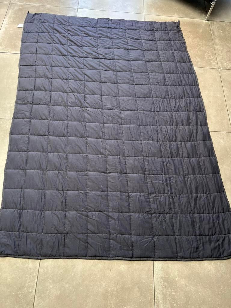 VERZWARINGSDEKEN VERZWAARDE DEKEN TEGEN STRESS 140 X  200, Eenpersoons, Ophalen of Verzenden, Grijs, Deken of Dekbed