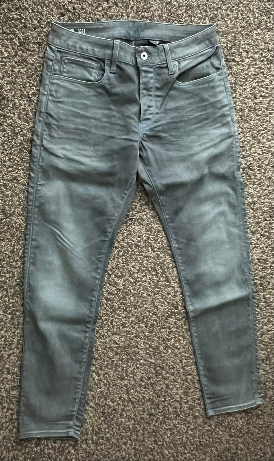 Gstar 3301 slim maat 32, 32 te koop zgan, Ophalen of Verzenden, Zo goed als nieuw, Grijs, W32 (confectie 46) of kleiner