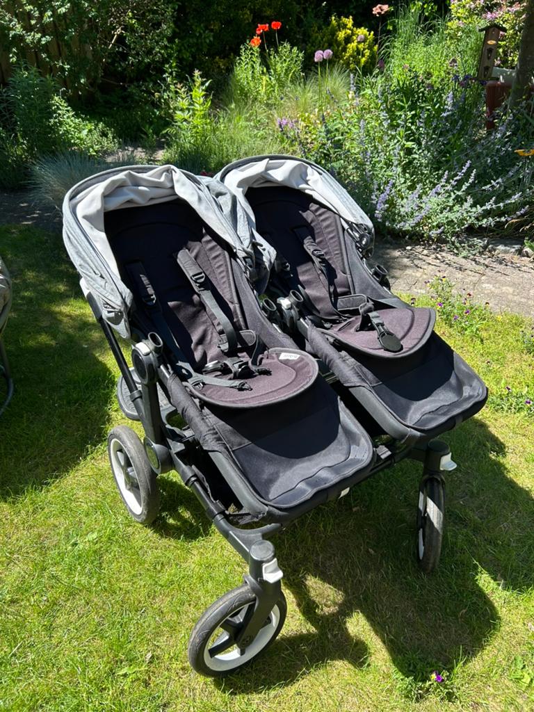 Bugaboo Tweeling Kinderwagen, zeer complete set!, Ophalen, Gebruikt, Kinderwagen of Buggy