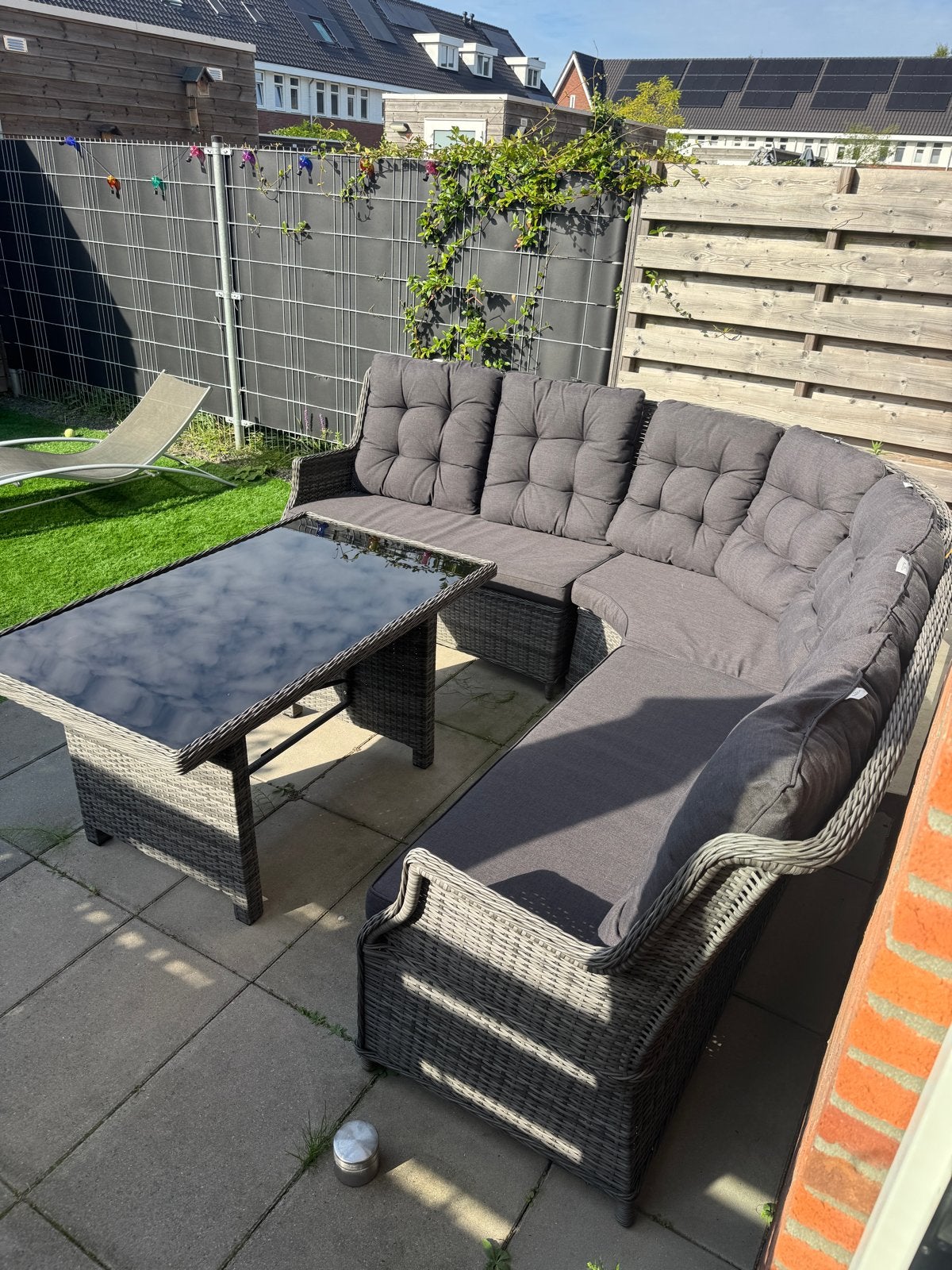 Loungeset, Kunststof, Ophalen of Verzenden, Zo goed als nieuw, Loungeset