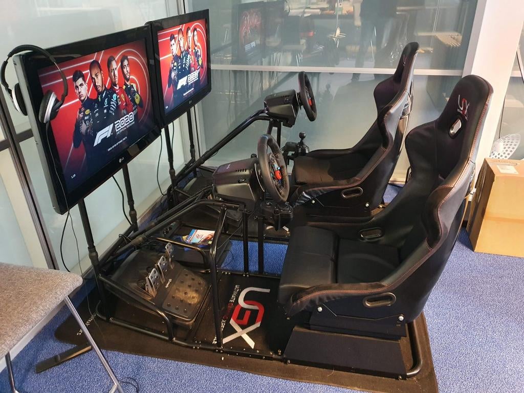 2x Complete PS4 racesimulator incl schermen (ook p/st), Spelcomputers en Games, Spelcomputers | Sony PlayStation 4, Gebruikt, Original