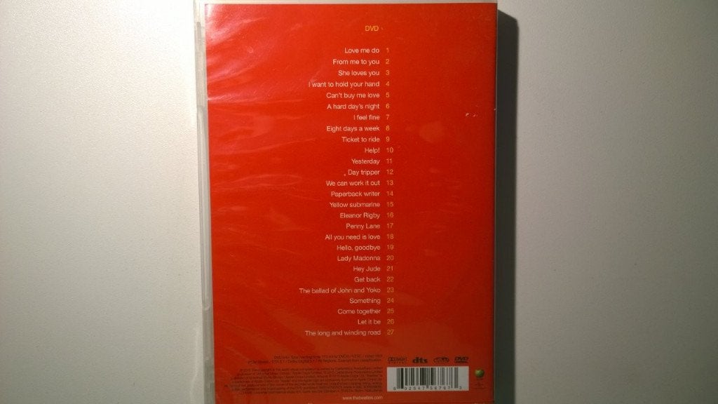 The Beatles - 1 (DVD), Alle leeftijden, Ophalen of Verzenden, Zo goed als nieuw, Muziekvideo's