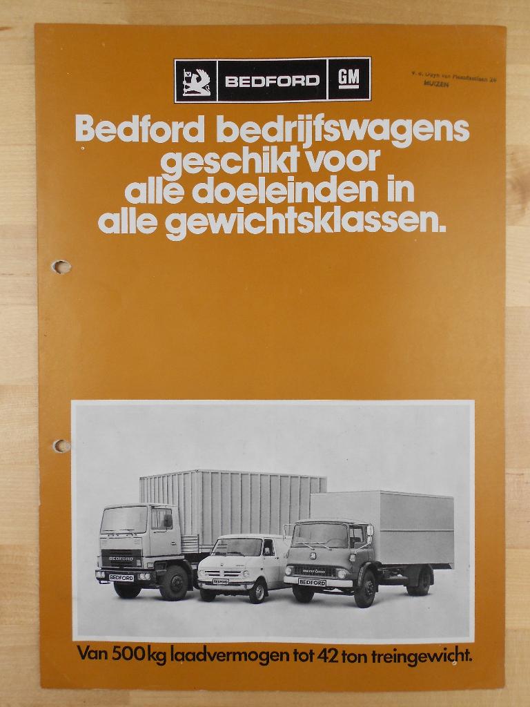 Bedford TM TK CF Chevanne Brochure 1977, Bedford, Ophalen of Verzenden, Zo goed als nieuw, Overige merken
