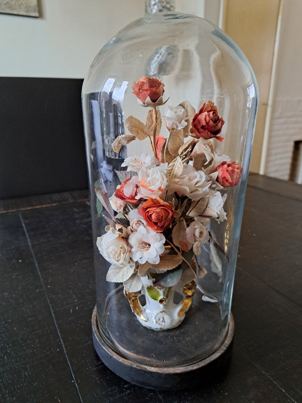 Antieke franse stolp, Glas, Ophalen of Verzenden, Handgemaakt