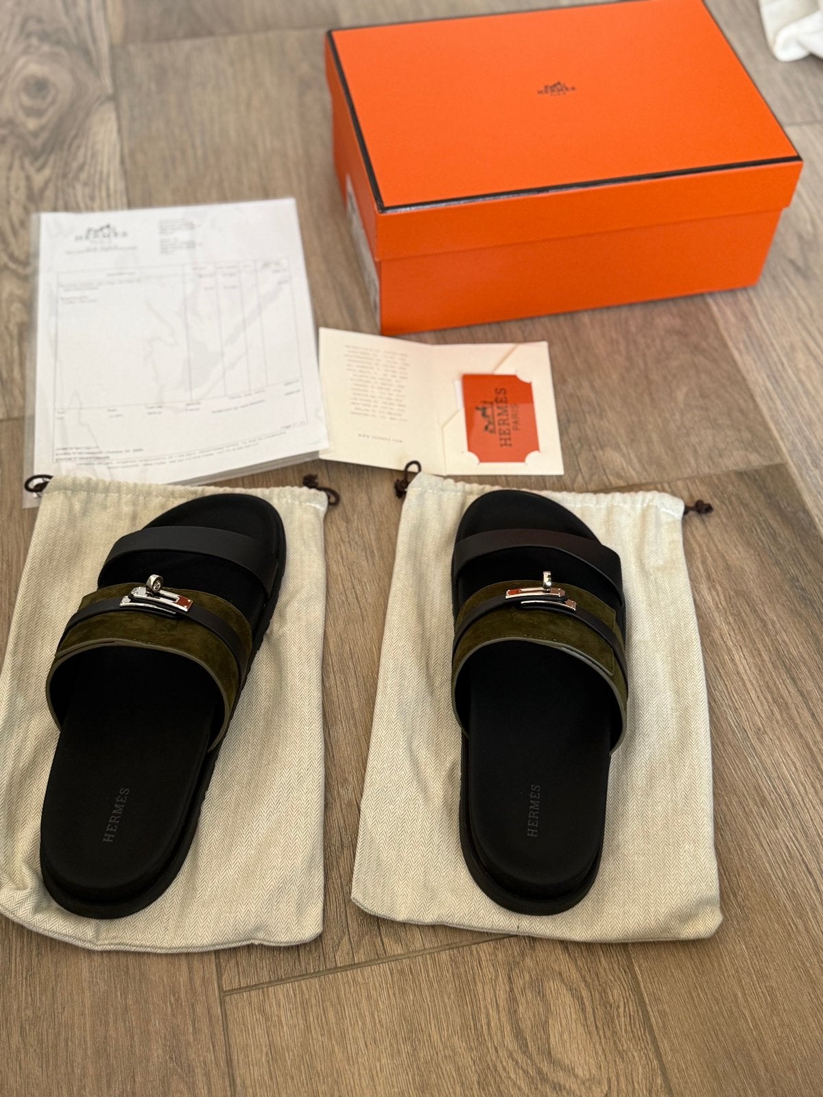 Hermes Jackson sandalen, Ophalen of Verzenden, Zo goed als nieuw, Zwart, Sandalen