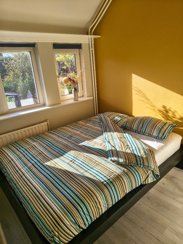 Tweepersoonsbed 160x200 Malm bed met matras en lattenbodems, Huis en Inrichting, Ophalen, Gebruikt, Zwart, Tweepersoons