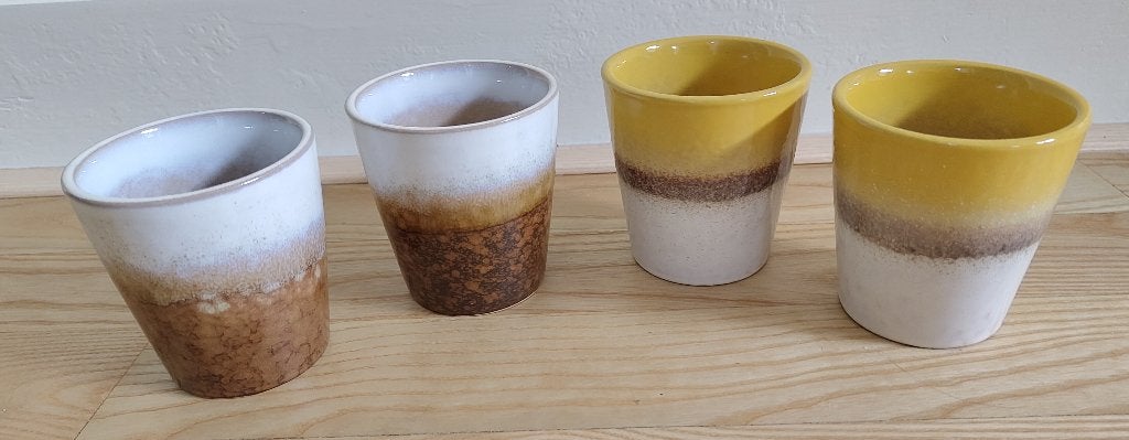 Keramieken bekers JENS 4 stuks, Keramiek, Nieuw, Ophalen of Verzenden, Overige stijlen