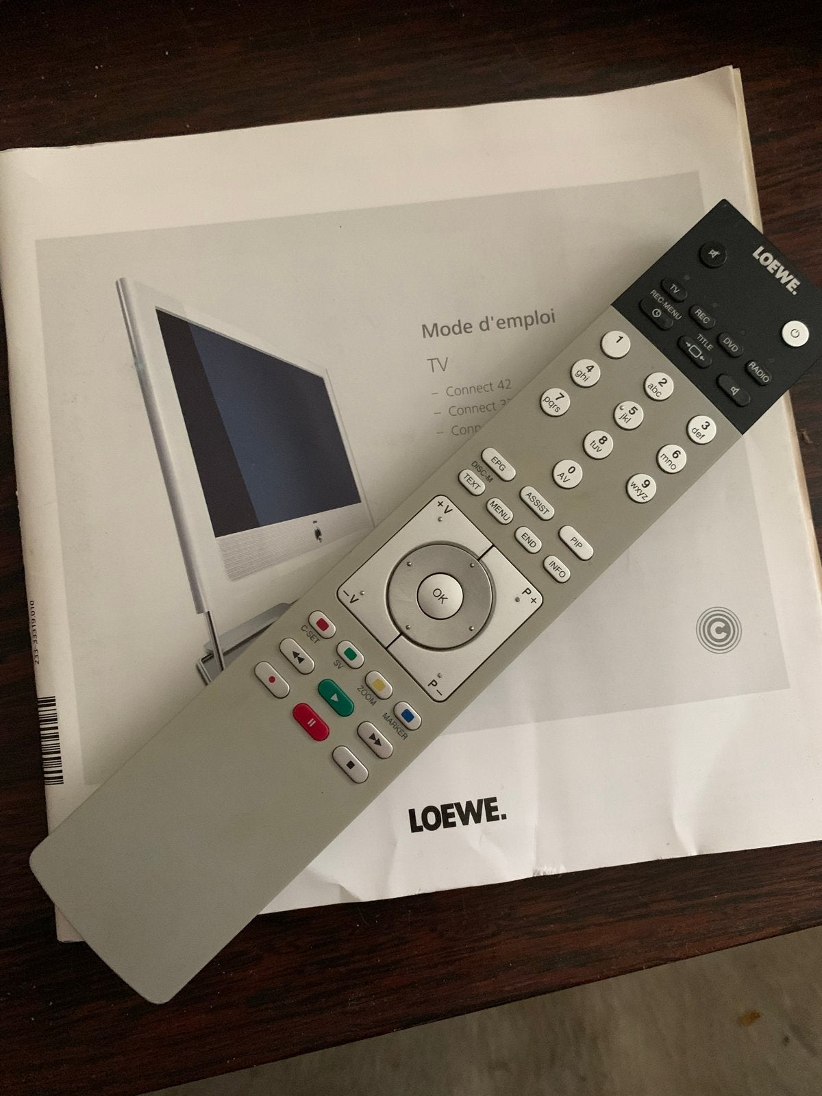 Loewe afstandsbediening / remote control, Ophalen of Verzenden, Gebruikt, Origineel, Tv