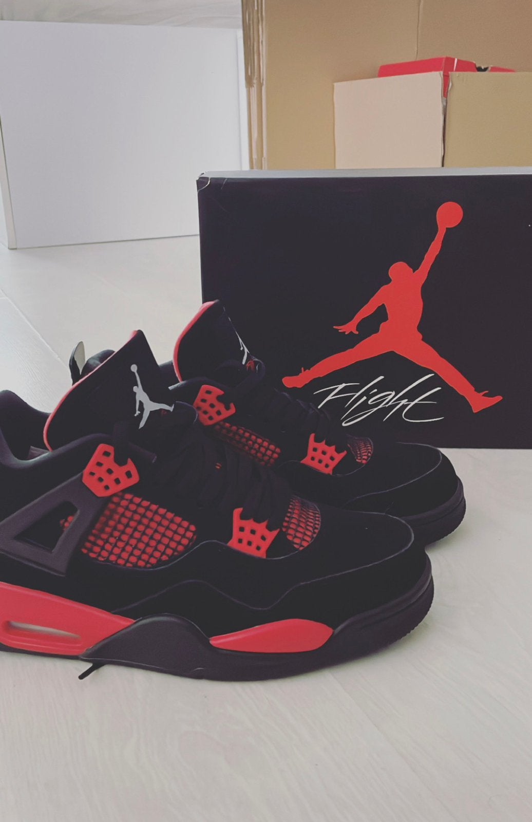 Nike Air Jordan 4 Red ThunderEU44Origineel ,Zeer Goede Staat, Kleding | Heren, Schoenen, Ophalen of Verzenden, Zo goed als nieuw