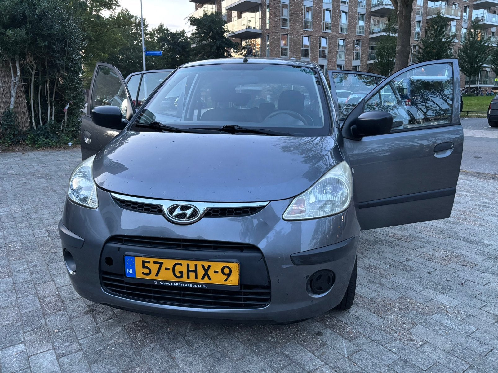 Hyundai i10 1.1 I 5DR 2008 Grijs - NAP AIRCO apk tot 06-2027, Voorwielaandrijving, 31 €/maand, 4 cilinders, 400 kg