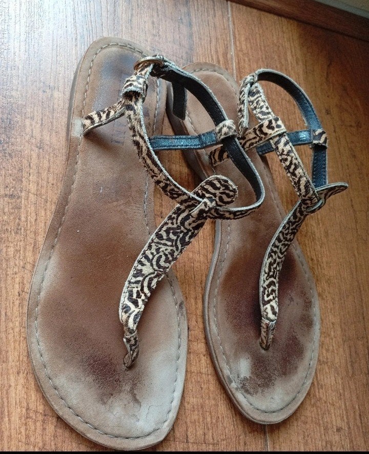 Lazamani  sandalen  maat 41., Bruin, ZAMANI, Gedragen, Sandalen of Muiltjes