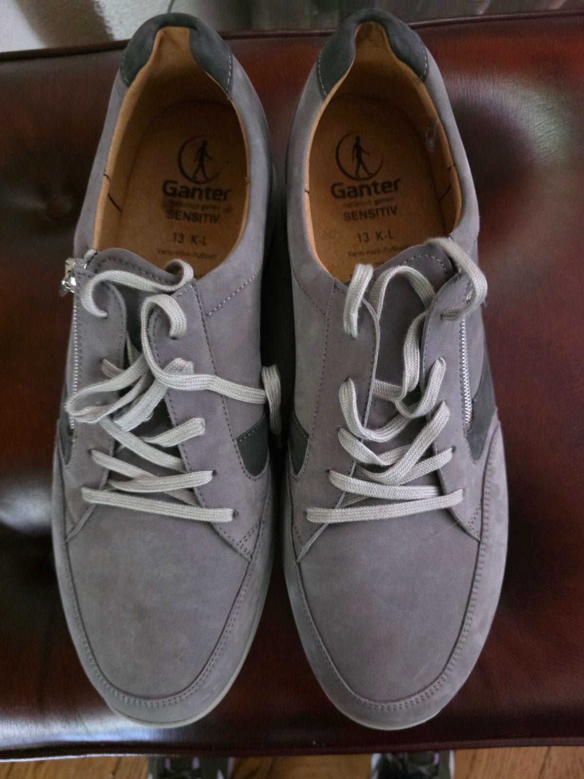 Ganter Sensitiv herenschoenen - Grijs, maat 46, Overige kleuren, Ganter, Ophalen of Verzenden, Gedragen
