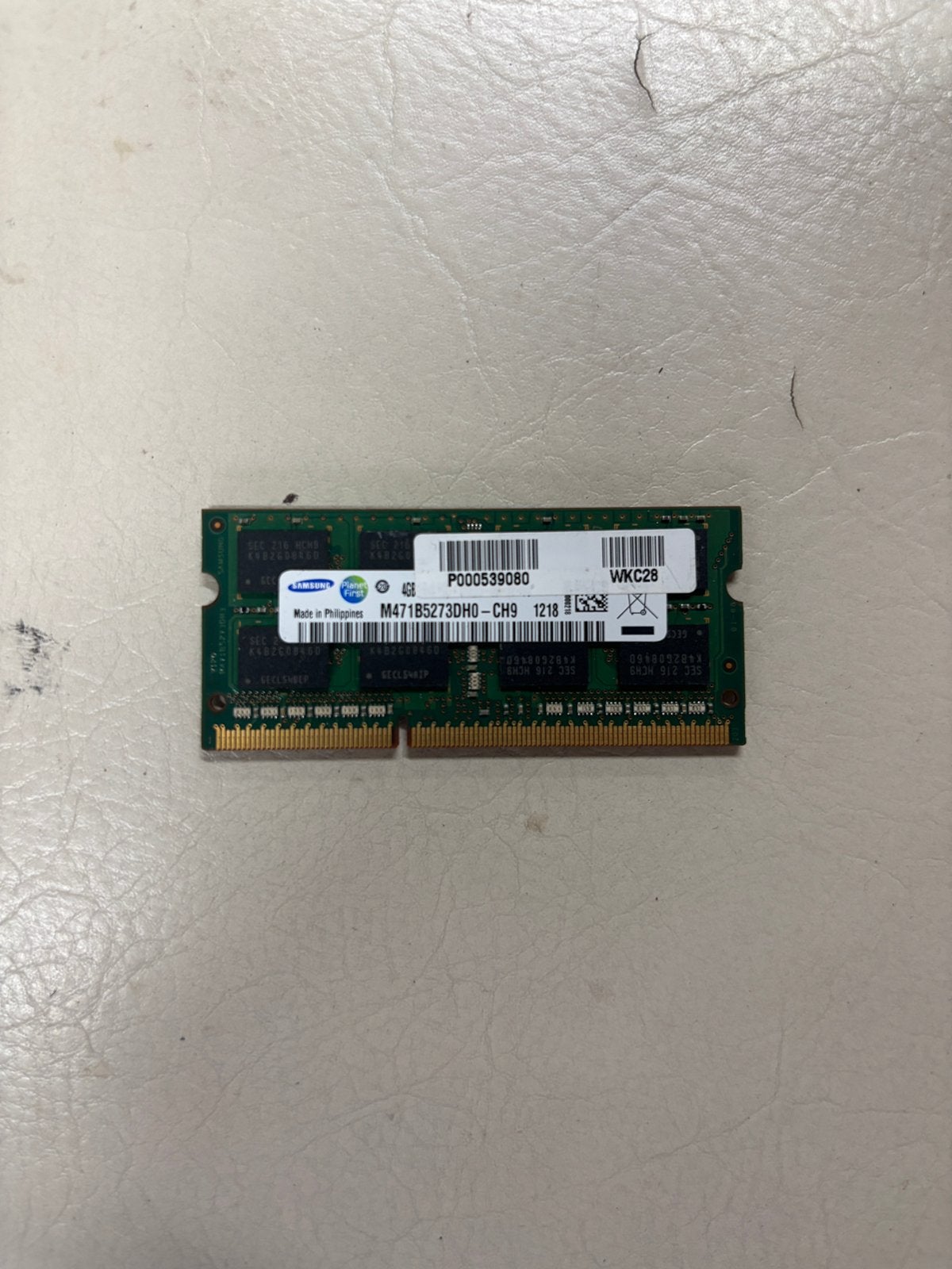 Samsung 4GB DDR3 1333MHz laptop RAM M471B5273DH0-CH9, Ophalen of Verzenden, Zo goed als nieuw, DDR3, Laptop